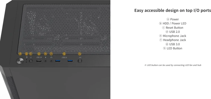 Zalman i4 TG Black, Glasfenster