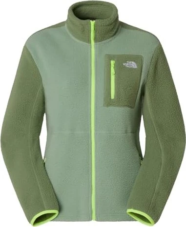 The North Face Yumiori Fleece Full Zip Jacke slate moss/bark mist/astro lime (Damen)