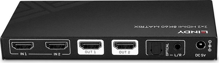 Lindy 2x2 HDMI 8K60 Matrix HDMI-Splitter