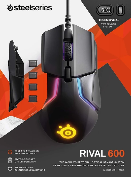 SteelSeries Rival 600 schwarz, USB