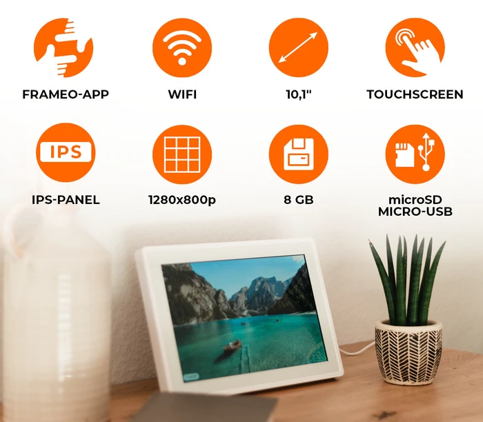 Rollei Smart Frame WiFi 100 10.1", weiß
