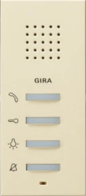 Gira System 55 Wohnungsstation AP, Innenstation, Aufputz, Cremeweiß glänzend