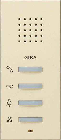 Gira System 55 Wohnungsstation AP, Innenstation, Aufputz, Cremeweiß glänzend