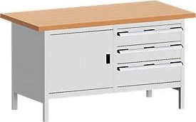 Bott Cubio Werkbank 150x84x75cm grau