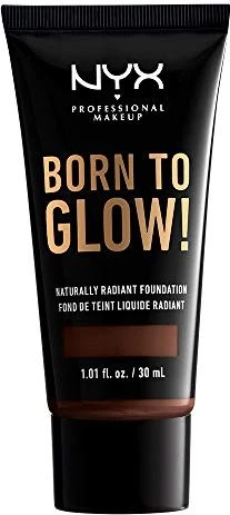 NYX Born To Glow Naturally Radiant Foundation deep espresso, 30ml