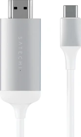 Satechi USB-C [Stecker] auf HDMI [Stecker] Adapterkabel, silber, 1.8m (ST-CHDMIS)
