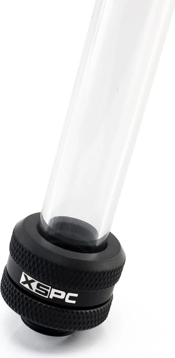 XSPC Rohranschluss G1/4" auf 14/10mm, schwarz, weißer Schriftzug, 8er-Pack