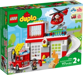 LEGO DUPLO - Feuerwehrwache mit Hubschrauber