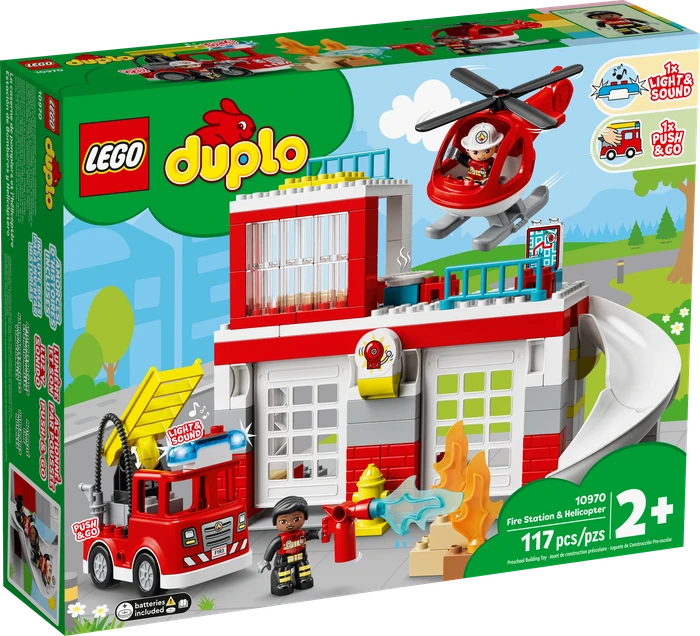 LEGO DUPLO - Feuerwehrwache mit Hubschrauber