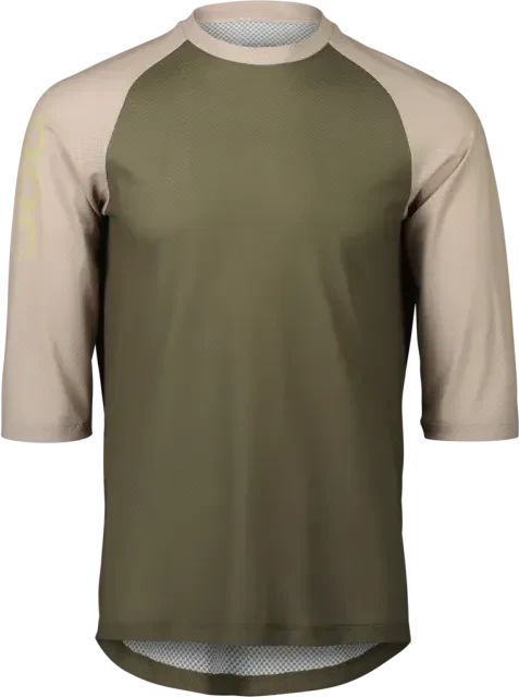 POC MTB Pure Trikot 3/4 epidote green/light sandstone beige (Herren)