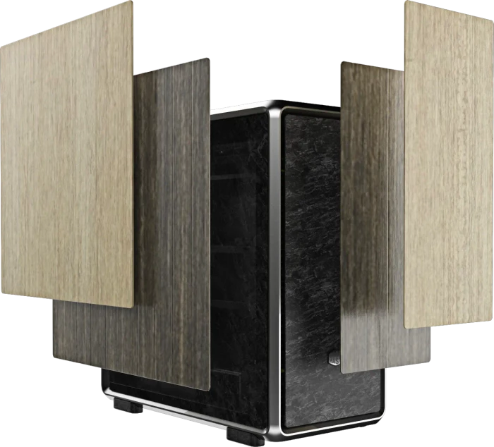 Cooler Master MasterFrame 600, silber, Glasfenster