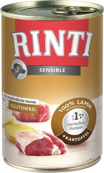 Finnern Rinti Sensible Lamm und Kartoffel, 4.80kg (12x 400g)