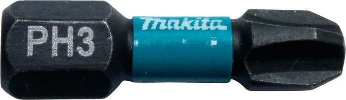 Makita Impact Black Kreuzschlitz Bit 1/4", PH3x25mm, 2 Stück