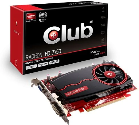 Club 3D Radeon HD 7750, 4GB DDR3, VGA, DVI, HDMI