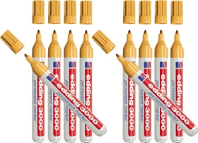 edding 3000 Permanentmarker ocker, 10er-Pack