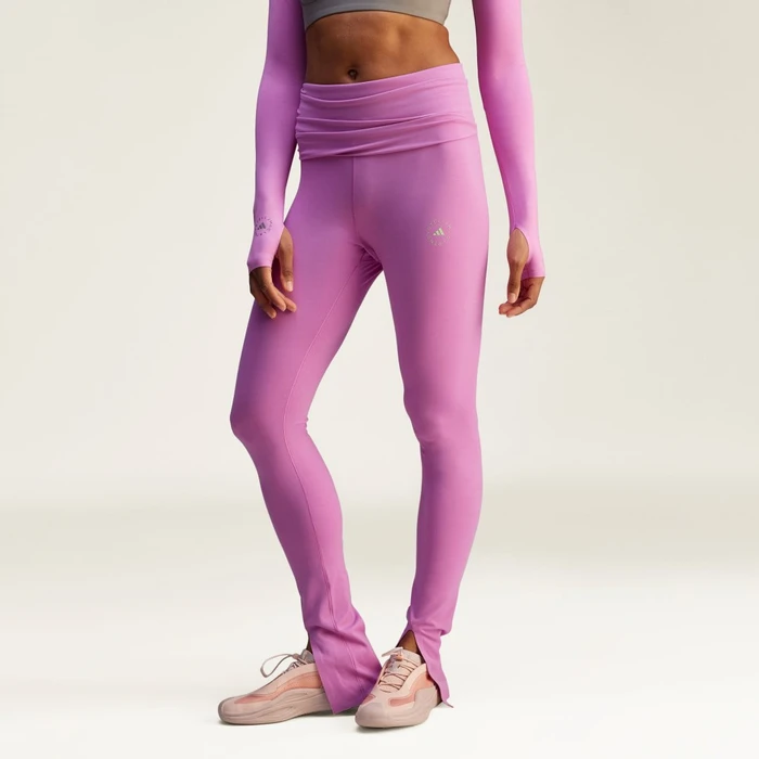 adidas by Stella McCartney TrueStrength Splitcuff Hose lang semi pulse lilac (Damen)