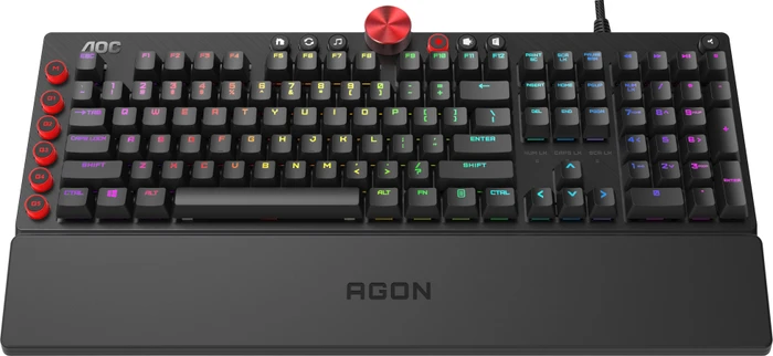 AOC AGON AGK700, LEDs RGB, schwarz, MX RGB RED, USB, DE