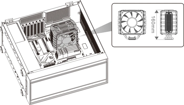 Thermaltake H570 TG ARGB, schwarz, Glasfenster