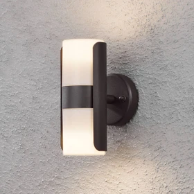 Konstsmide Modena GU10 7W 7.5cm Wandleuchte 2-flammig schwarz