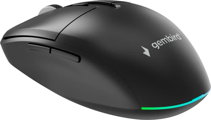 Gembird Dual-Mode 6-Button Wireless Mouse schwarz, USB/Bluetooth
