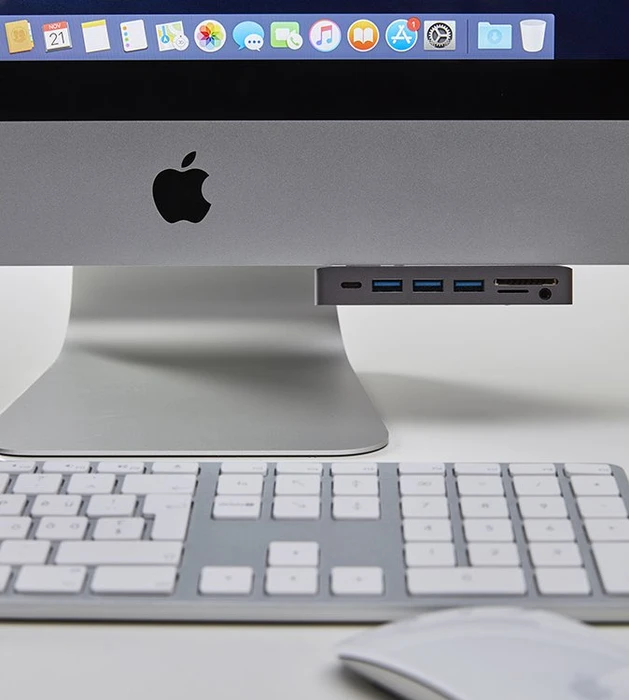 LMP USB-C Attach Dock Pro, Space Gray, 1x USB-C 3.0 [Stecker], 2x USB-A 3.0 [Stecker]