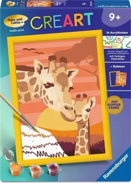Ravensburger Malen nach Zahlen CreArt Giraffe mit Baby