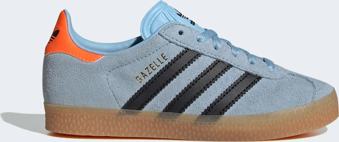 adidas Gazelle clear sky/core black/solar orange (Junior)