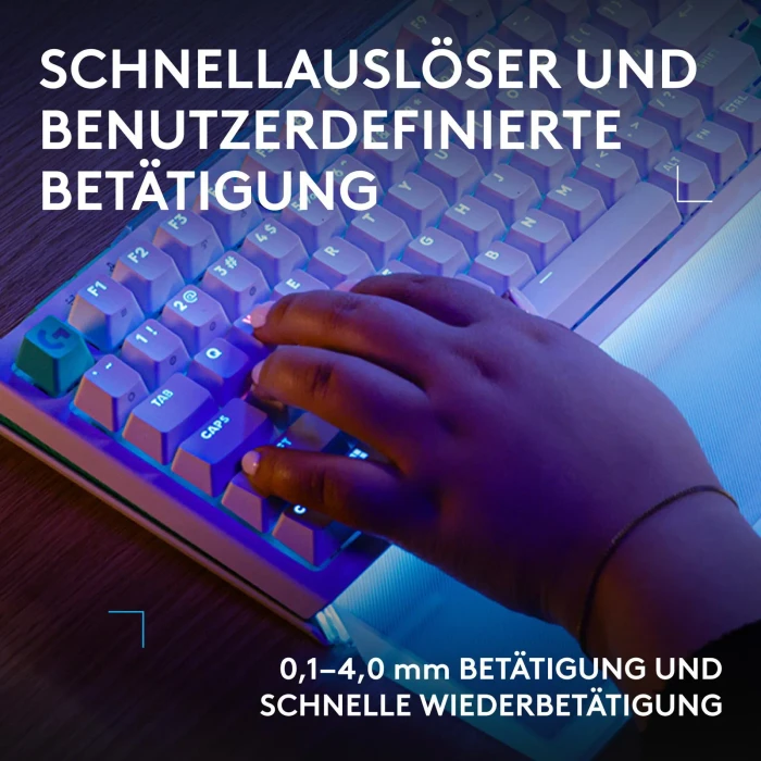 Logitech G512 X 98 TMR, weiß, Dual-Swap analog/mechanisch, taktil, USB, DE