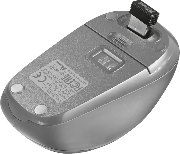 Trust Yvi Wireless Mouse weiß, USB