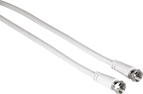 Hama SAT-Anschlusskabel, F-Stecker - F-Stecker, 10m, 85dB, weiß (00011928)
