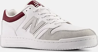 New Balance 480 white/classic crimson (Herren)