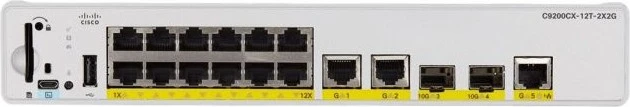 Cisco Catalyst 9200CX Essentials Rackmount Gigabit Managed Switch, 15x RJ-45, 2x SFP+, 60W PoE++ PD