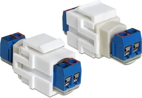 DeLOCK Keystone Modul Terminalblock Buchse/Buchse (86323)