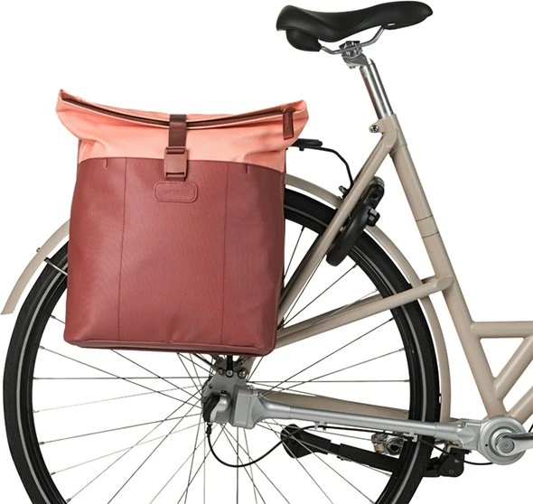 Basil Vive Doppeltasche MIK Gepäcktasche bordeaux/pink