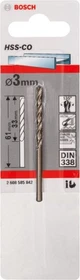 Bosch Professional HSS-Co Spiralbohrer, 3x33x61mm, 1 Stück