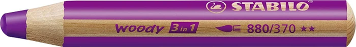 STABILO Woody 3in1 Wachsmalstift erika