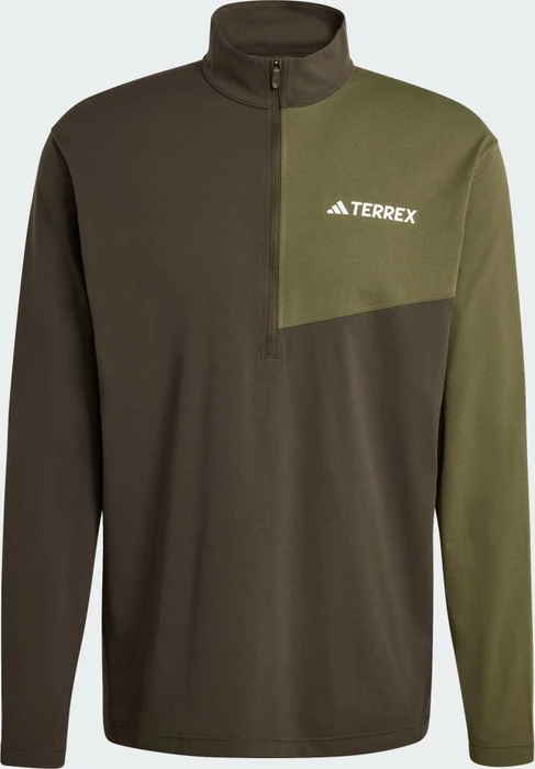 adidas Terrex Multi Climacool 1/2 Zip Funktionsshirt langarm shadow olive (Herren)