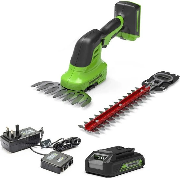 Greenworks Tools G24SHTK2 Akku-Heckenschere inkl. Akku 2.0Ah