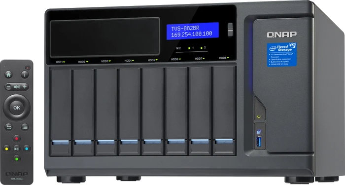 QNAP TVS-882BRT3-i5-16G 30TB, 16GB RAM, 4x RJ-45 1000Base-T, 4x Thunderbolt 3 / USB-C 3.1