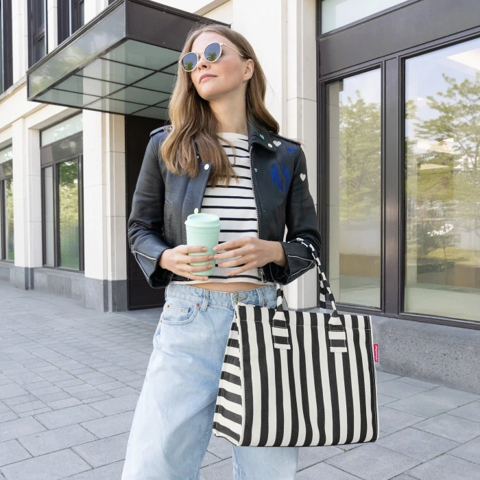 Reisenthel daily Shopper summerstripes black