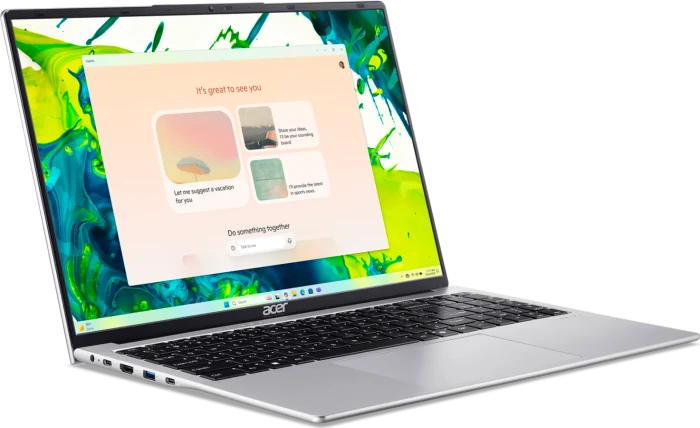 Acer Swift Lite 16 SFL16-31P-37FU, Light Silver, Core 3 N355, 8GB RAM, 512GB SSD, DE