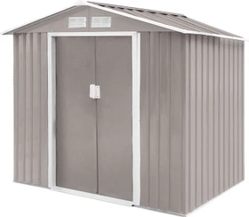 Hattoro S100 Metall Gerätehaus 213x127cm hellgrau