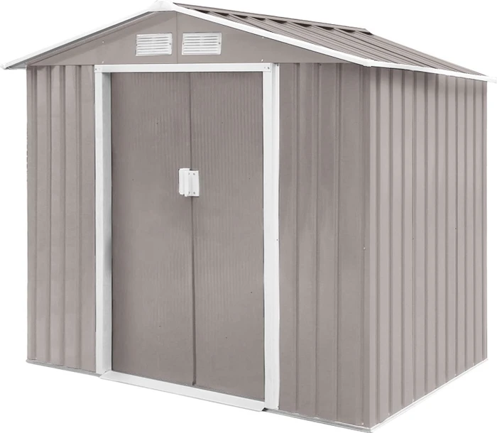 Hattoro S100 Metall Gerätehaus 213x127cm hellgrau