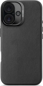 Decoded Leather Back Cover für Apple iPhone 16 schwarz