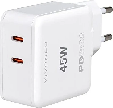 Vivanco Super Fast Power Delivery Charger 45W weiß