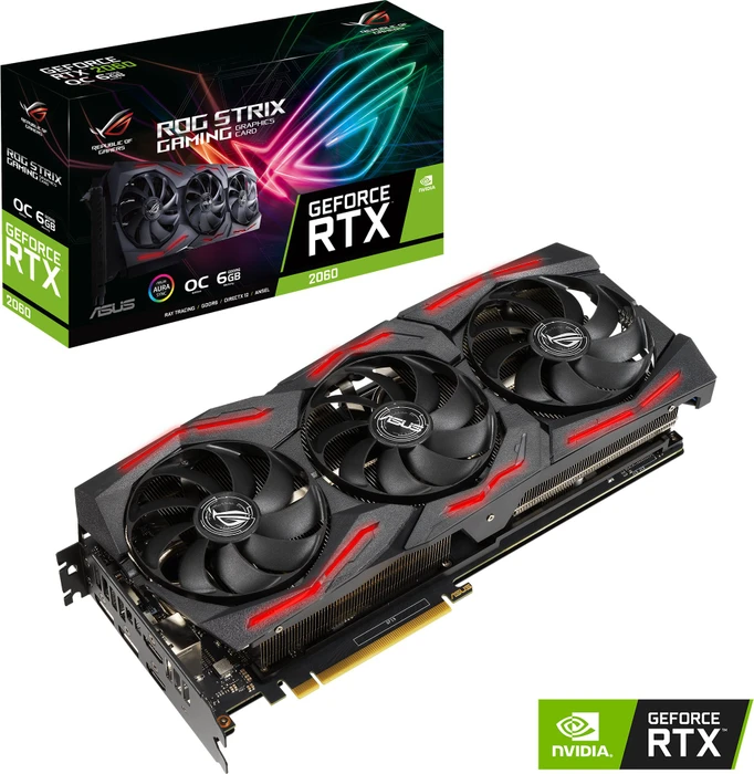 ASUS ROG Strix GeForce RTX 2060 V2 EVO, ROG-STRIX-RTX2060-6G-EVO-V2-GAMING, 6GB GDDR6, 2x HDMI, 2x DP