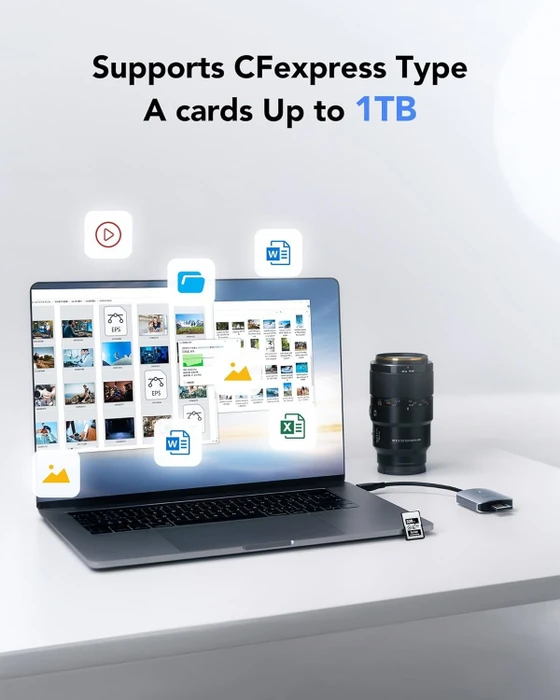 Lexar Professional CFexpress 2.0 Type A Single-Slot-Cardreader RW515, USB-C 3.1 [Stecker]