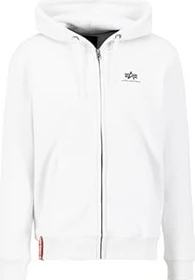 Alpha Industries Basic Zip SL Hoodie weiß (Herren)