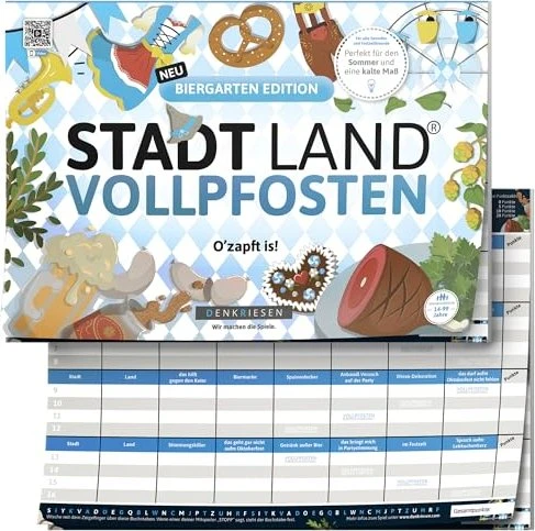 Stadt Land Vollpfosten - Biergarten Edition