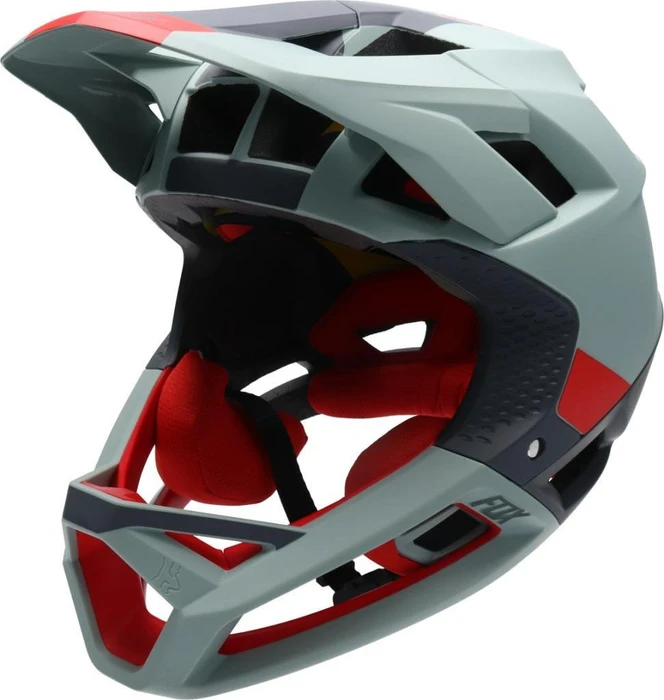Fox Racing Proframe Blocked Fullface-Helm eucalyptus green